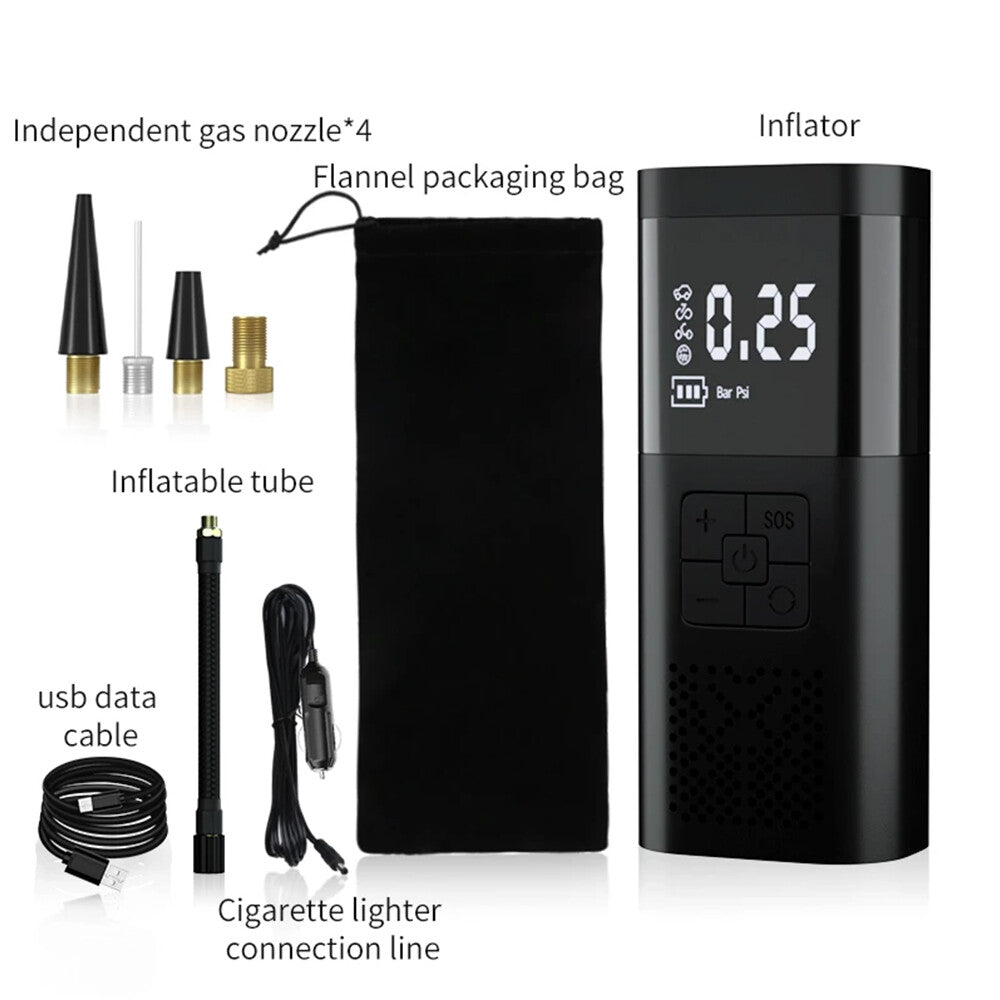 Oz Bargains Outlet Shop™ 12V Cordless Tyre Inflator — 150 PSI Digital Air Pump