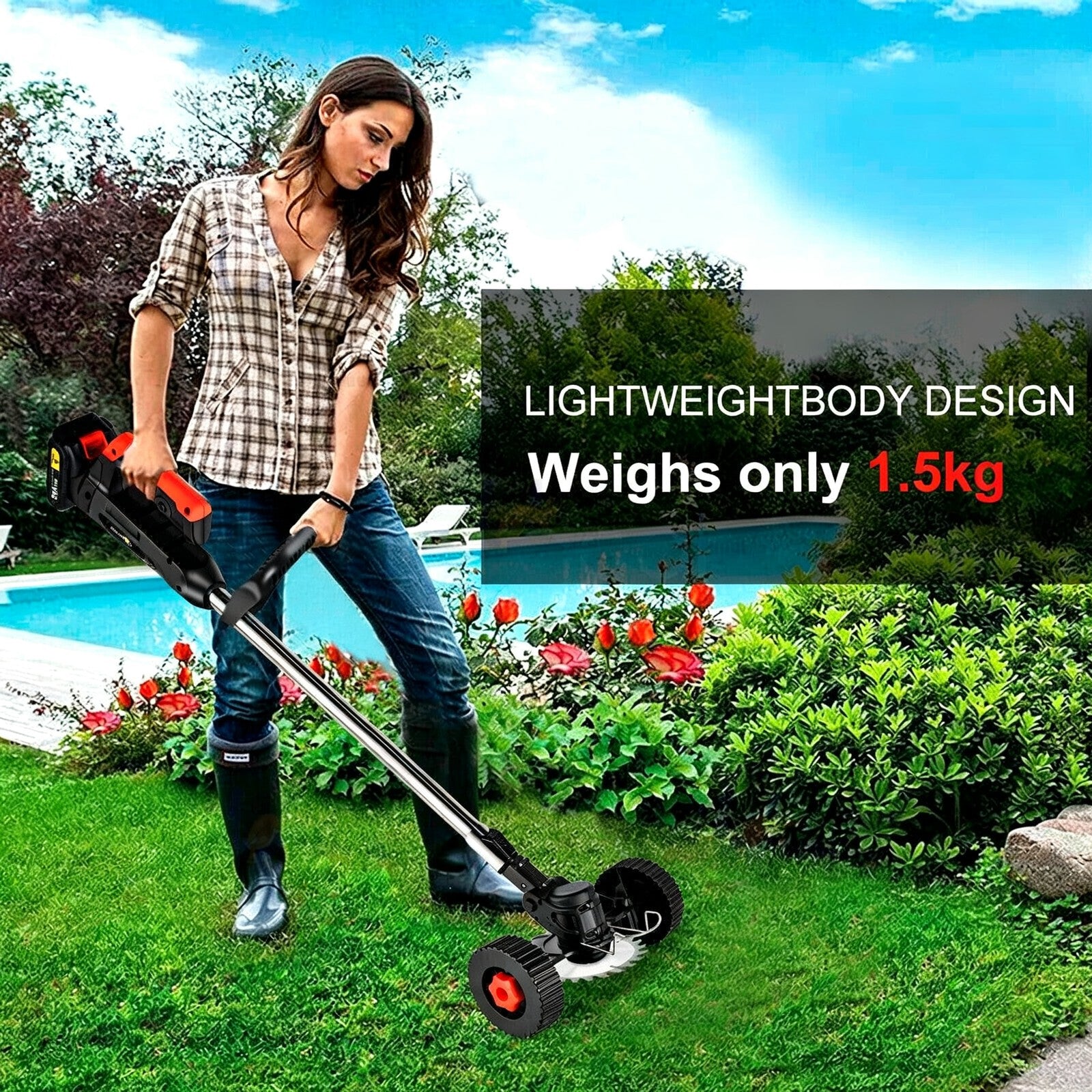 Oz Bargains Outlet Shop™ 3-in-1 Cordless Grass Trimmer & Edger — 18V-36V Whipper Snipper