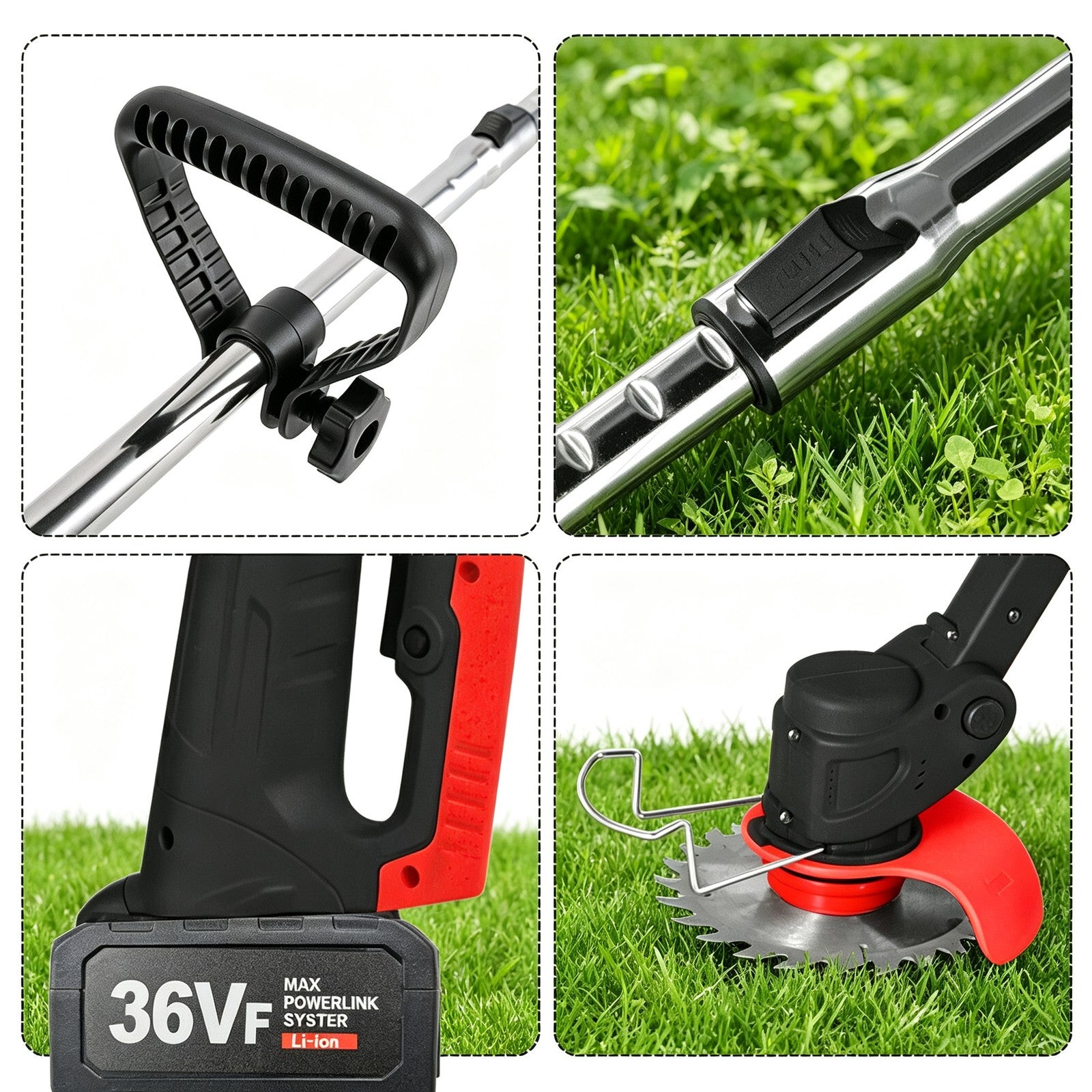 Oz Bargains Outlet Shop™ 3-in-1 Cordless Grass Trimmer & Edger — 18V-36V Whipper Snipper